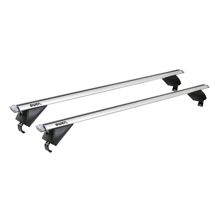 Barre portatutto Owen 3.0L  PRO per auto con corrimano basso - Argento