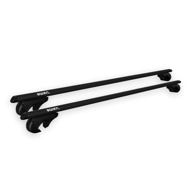Barre portatutto Owen 4.1L per auto con corrimano alto - Nere
