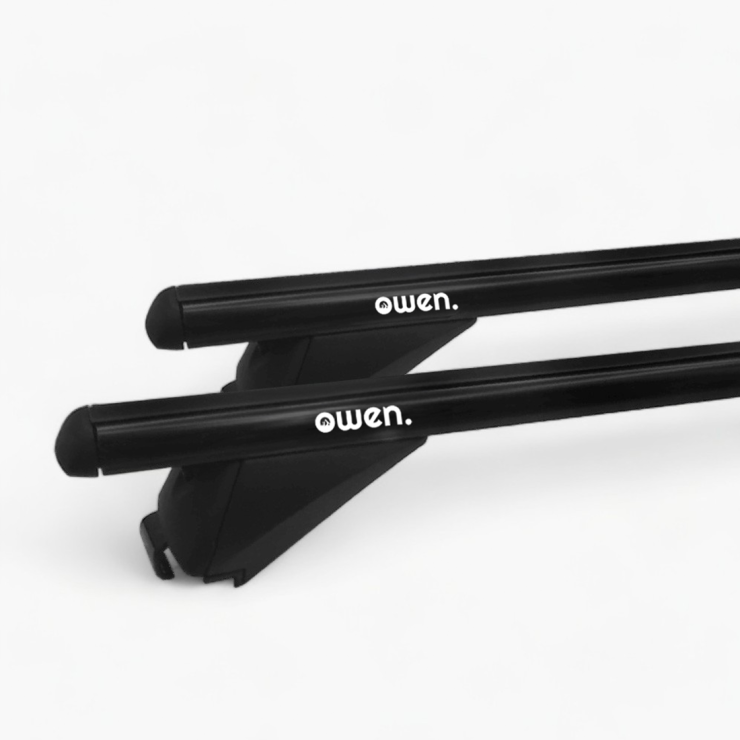 Barre portatutto Owen 3.0L per auto con corrimano basso - Nere