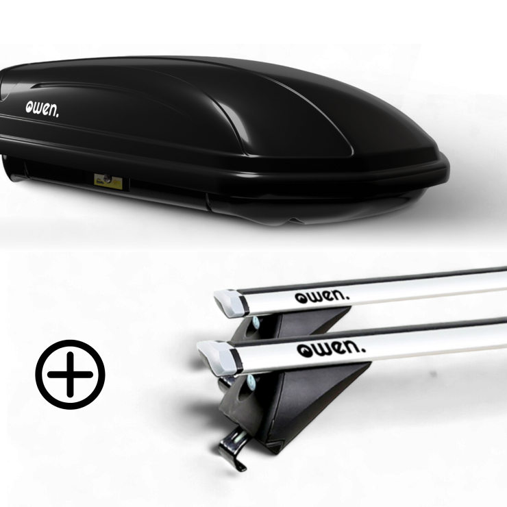 Barre portatutto OWEN 3.0S PRO e box da tetto 320L ADVANCED - Duo