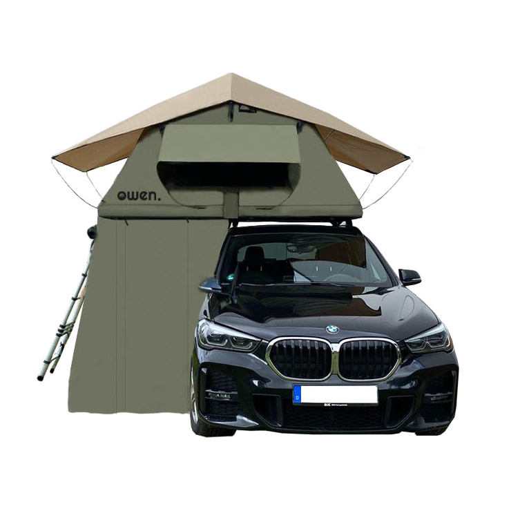 OWEN® two pre tenda per tenda da tetto auto verde oliva