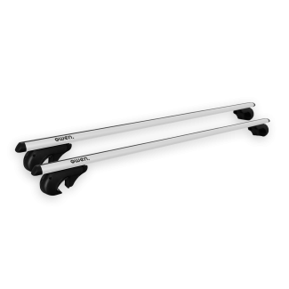 Barre portatutto Owen 4.1L per auto con corrimano alto - Argento