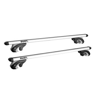 Barre portatutto Owen 5.0S per auto con corrimano alto - Argento