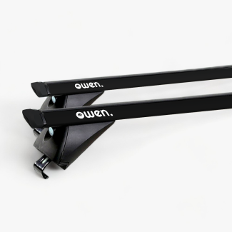 Barre portatutto Owen 3.0L PRO per auto con corrimano basso - Nere
