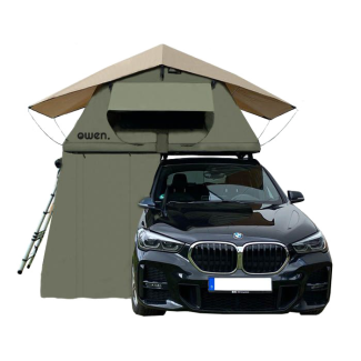 OWEN® two pre tenda per tenda da tetto auto verde oliva